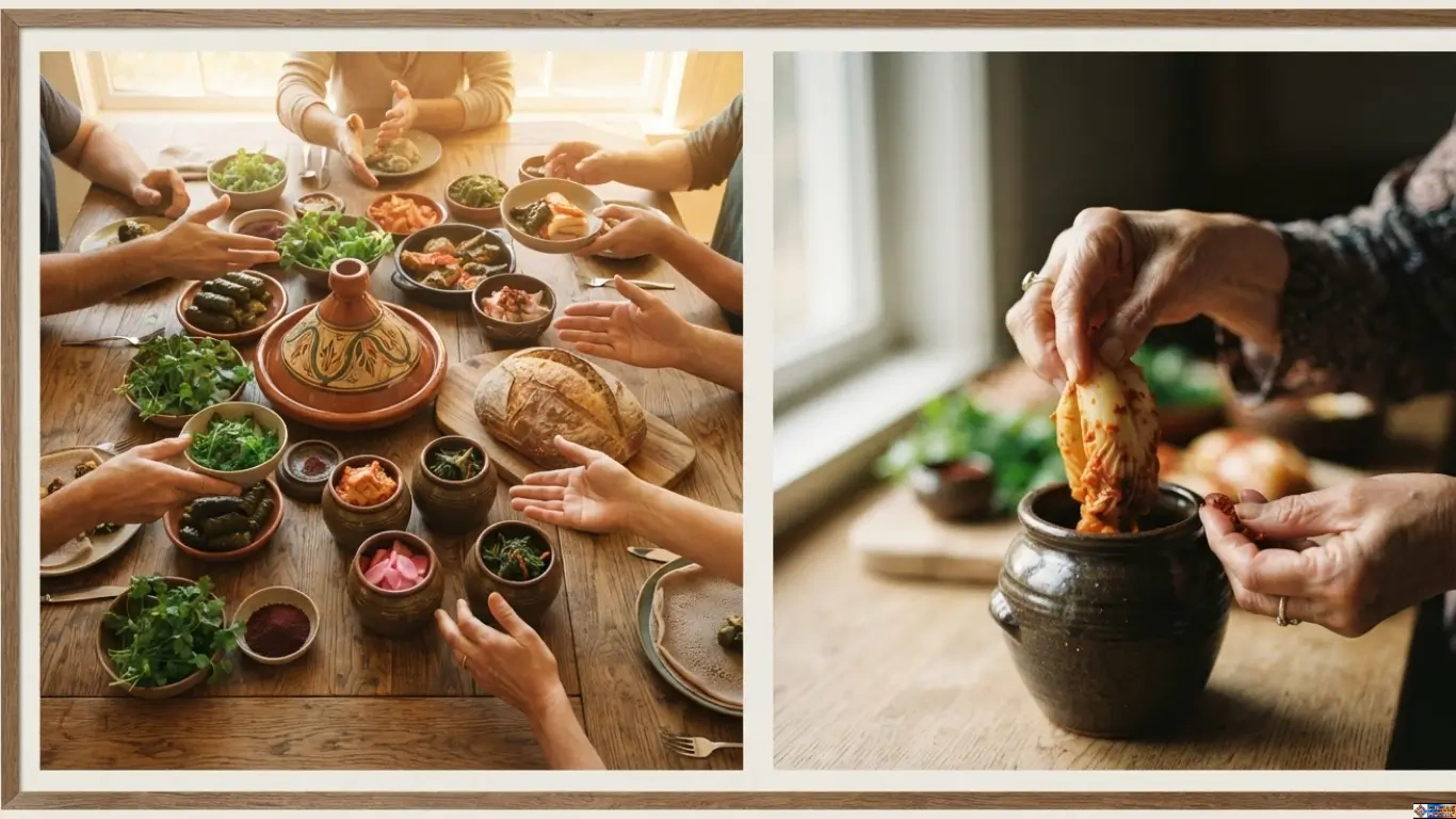 An elder preparing a heritage recipe representing historic food rituals in different cultures.