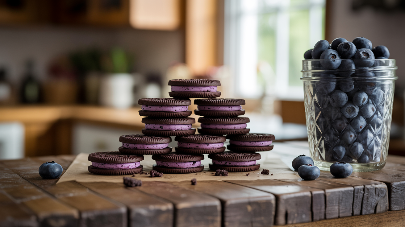Blueberry Pie Oreos