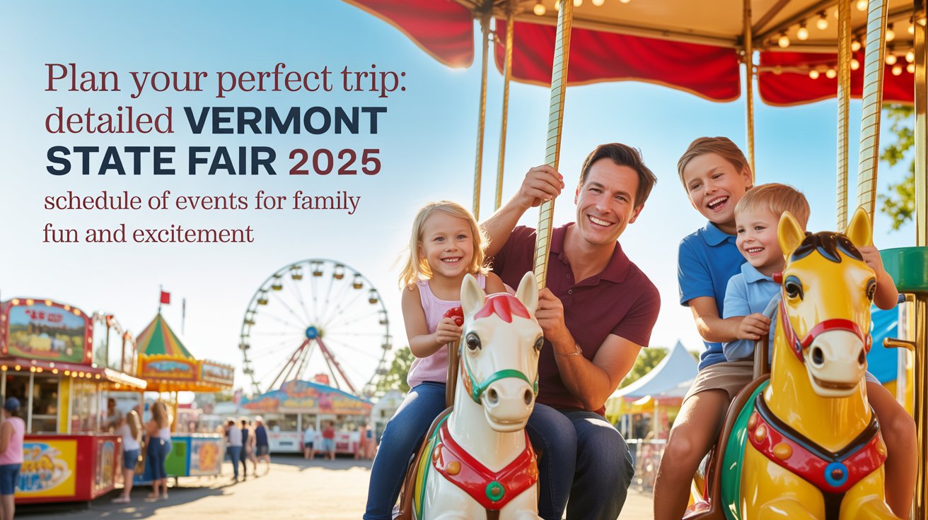 Vermont State Fair 2025 Schedule of Events