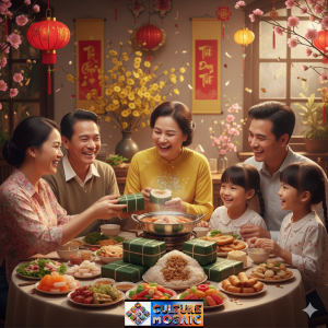 festive dishes make happy