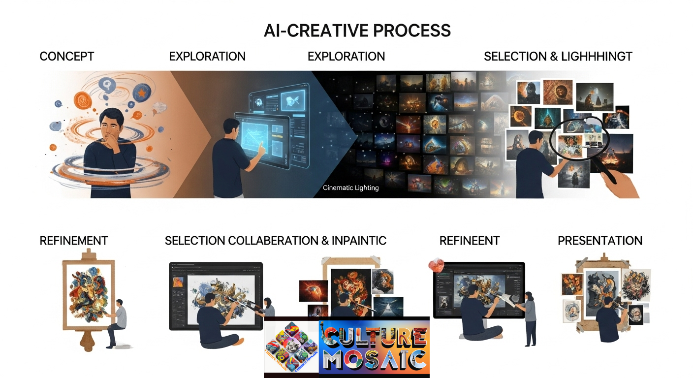 The Creative Process Behind AI-Collaborative Art