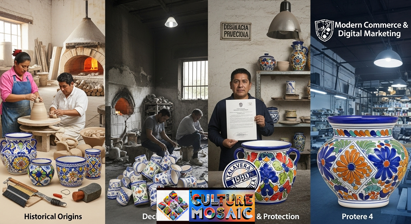 Mexican Talavera Pottery: From Colonial Legacy to Modern Commerce