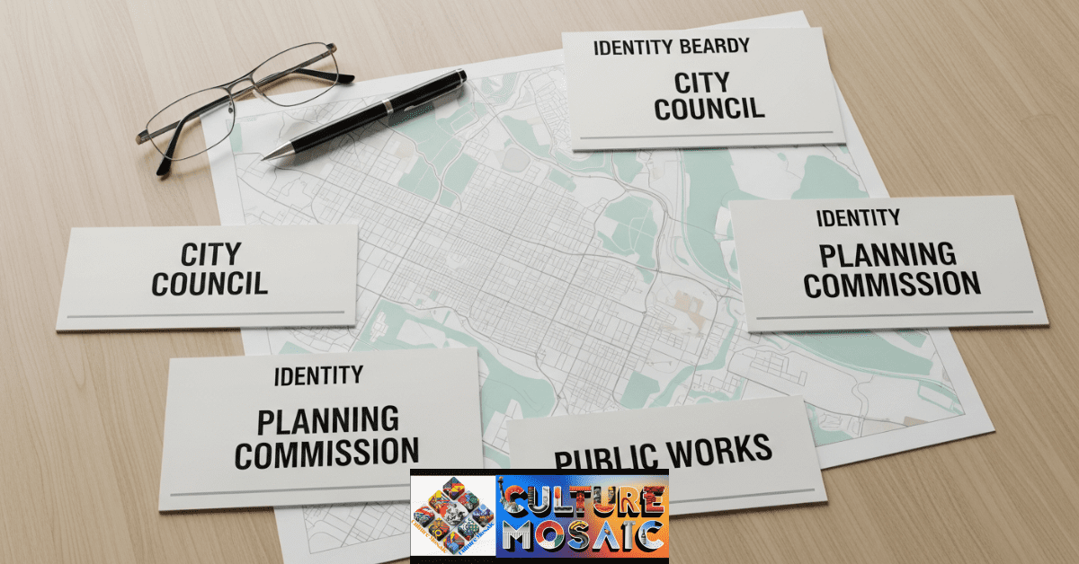 Organizational layout of local government decision-makers, illustrating where to direct civic advocacy efforts.