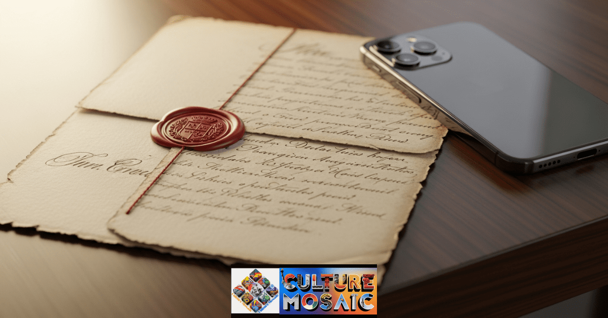 A vintage handwritten letter next to a modern smartphone, symbolizing the bridge between past memories and digital preservation.