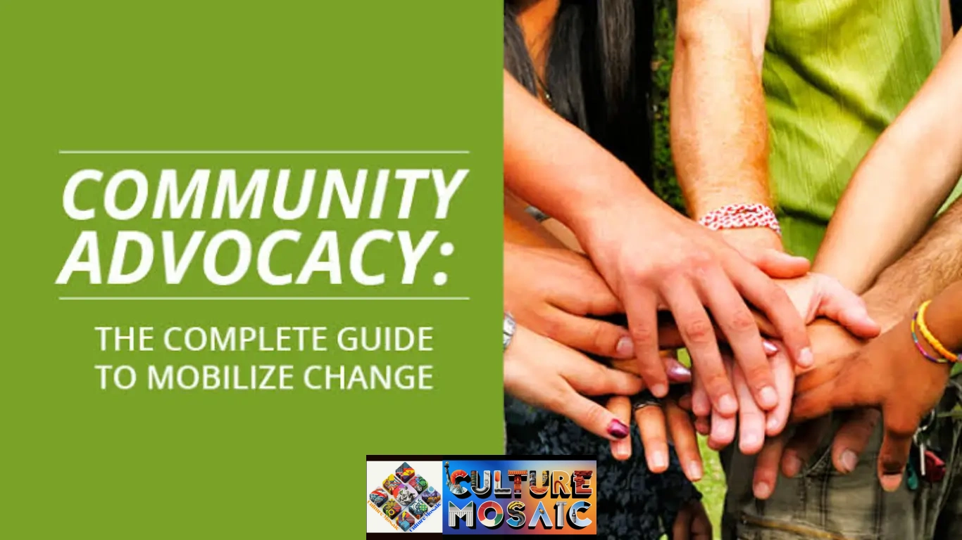 Diverse community members placing hands together in a circle, demonstrating ethical grassroots advocacy and collaborative leadership.
