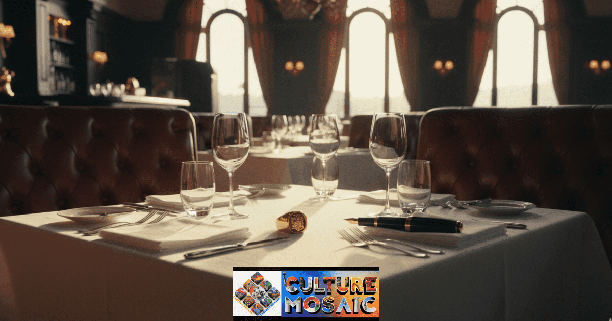 A sunlit, high-end steakhouse interior with leather booths and dark wood tables, representing the 801 Chophouse Chapter 11 restructuring.