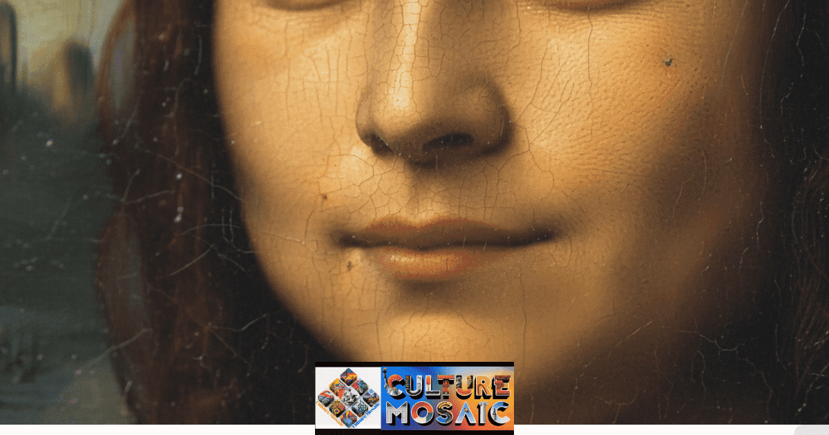 An intimate macro photograph illustrating how Leonardo da Vinci's paintings images used sfumato, a technique of delicate glazing, to create life-like depth.